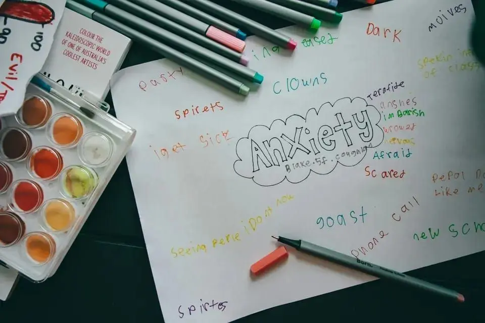 An art therapy session had everyone draw a four-floor house