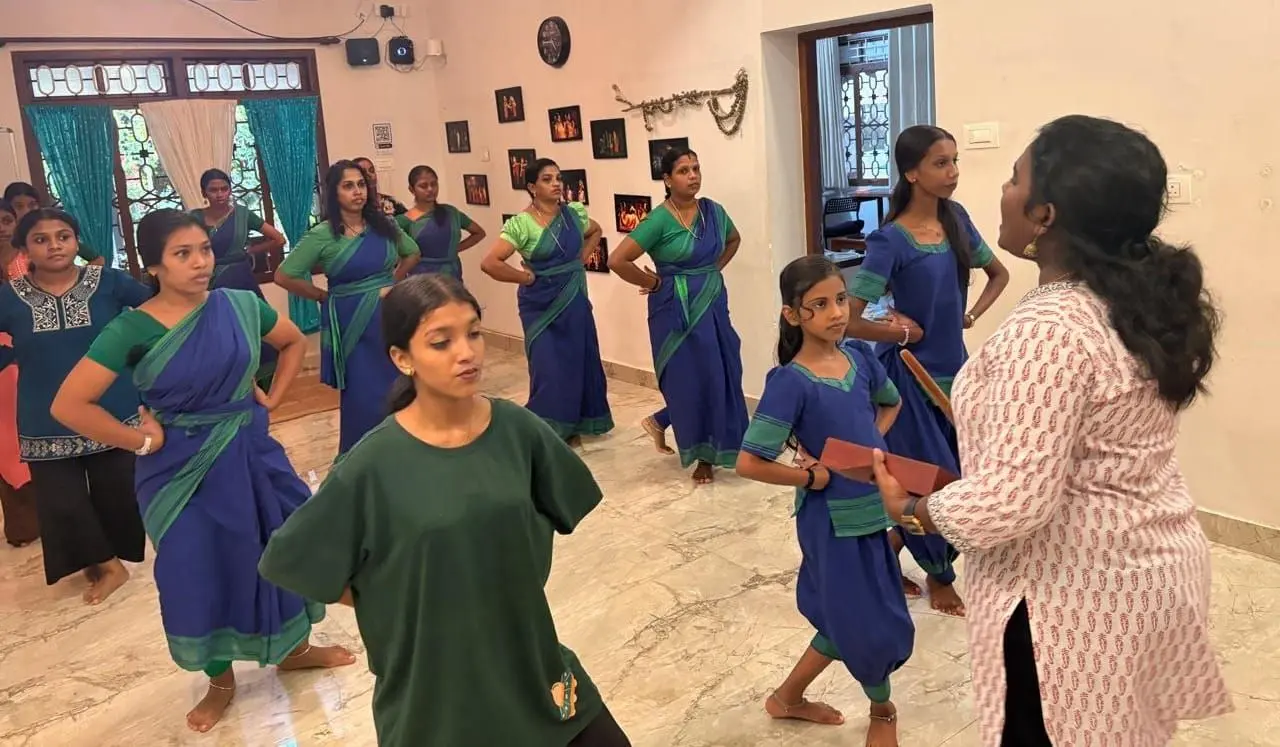 The community dance class practised together again