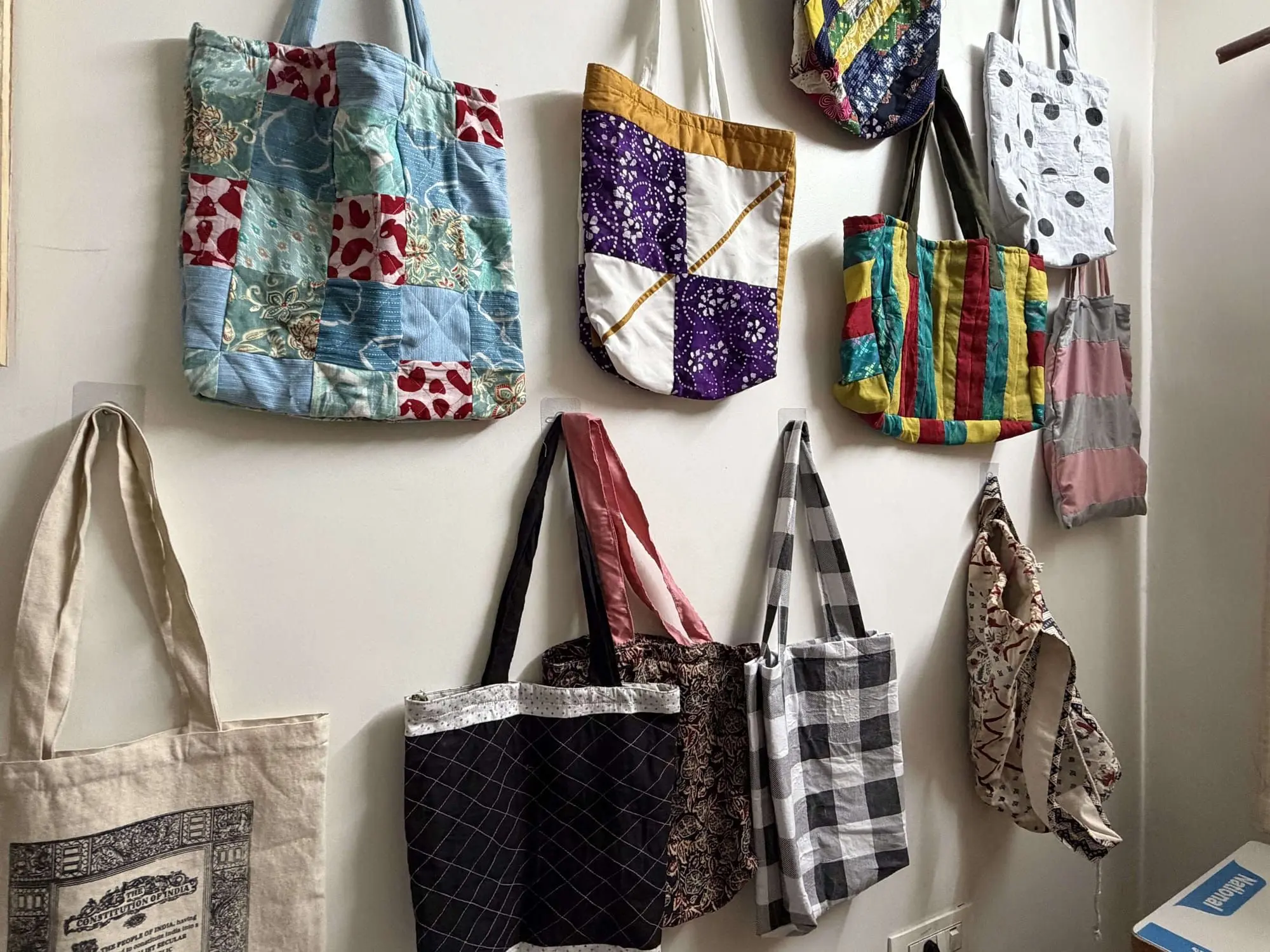 The bag collection for sale kept growing