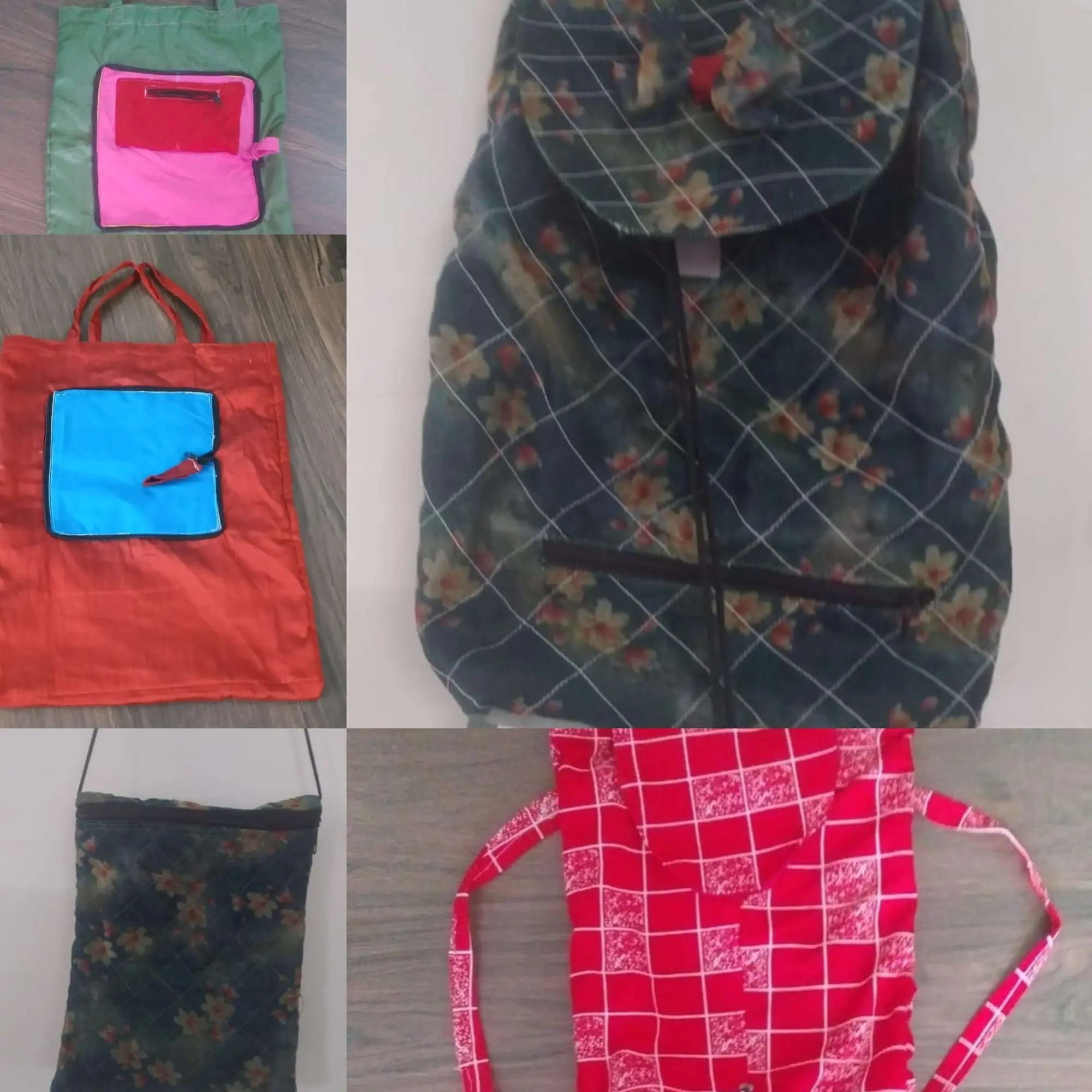 More new designs, still made from fabric scraps