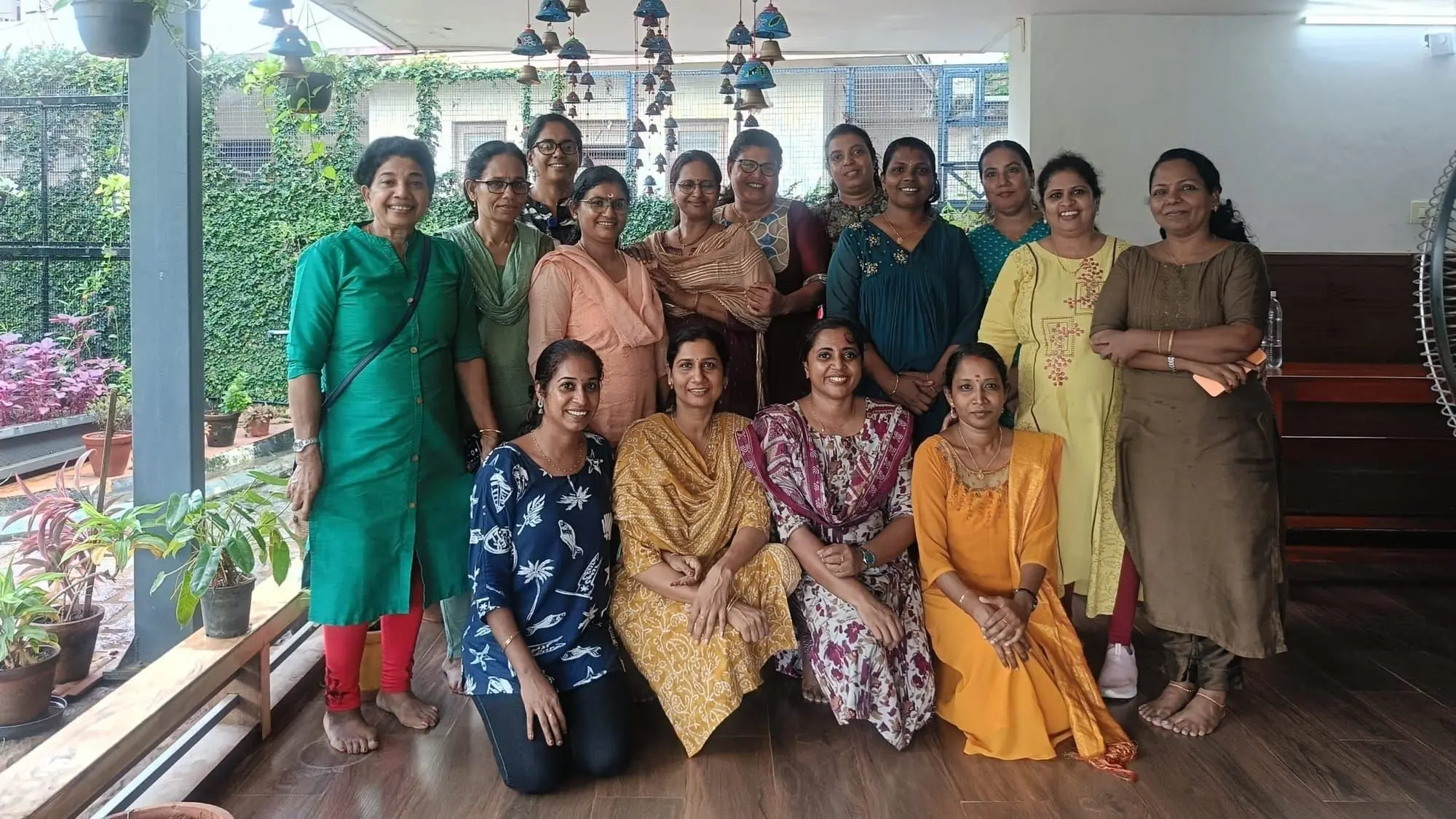 Seventeen women from the palliative care community visited