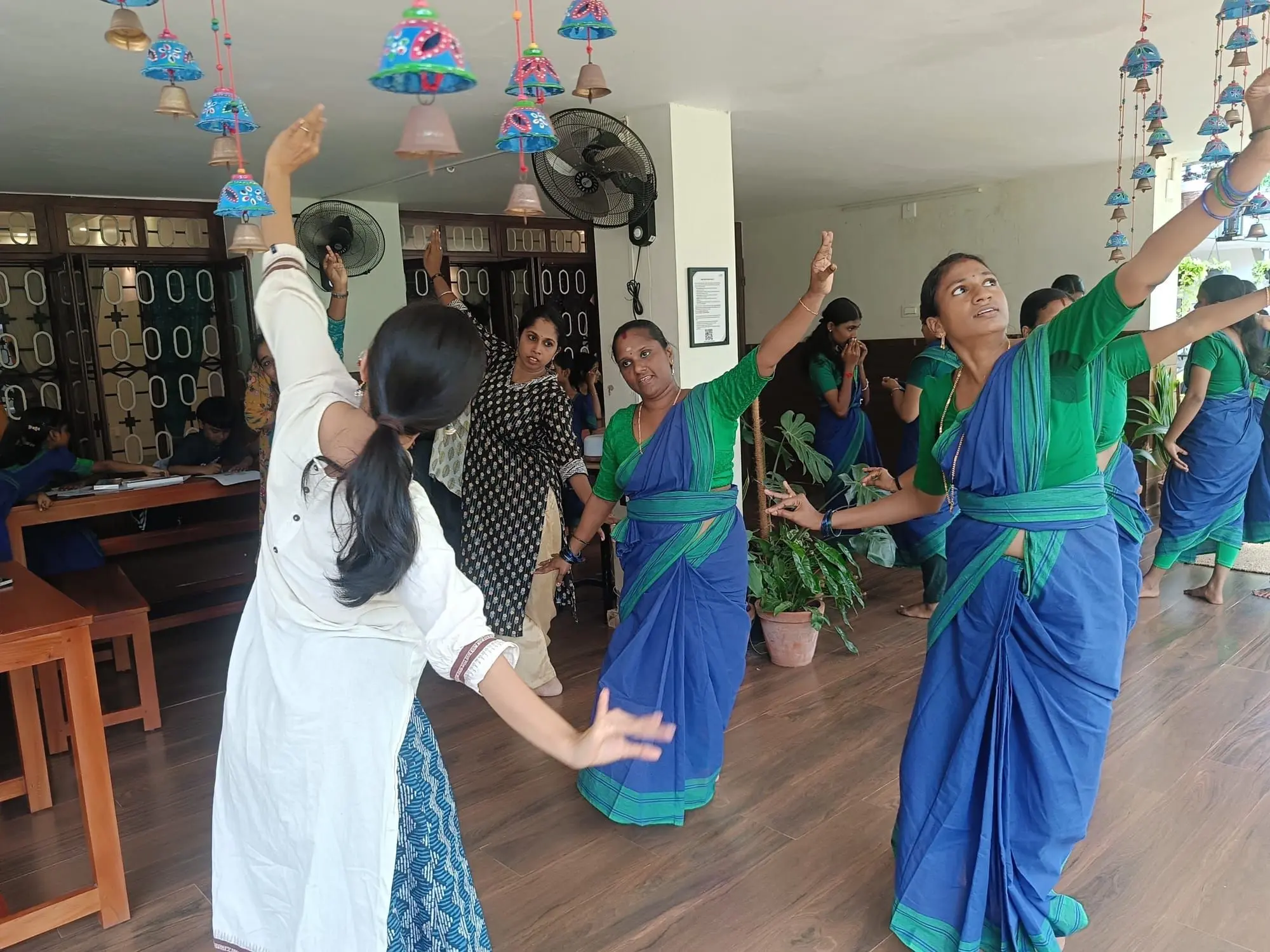The Bharatanatyam class now runs in two batches