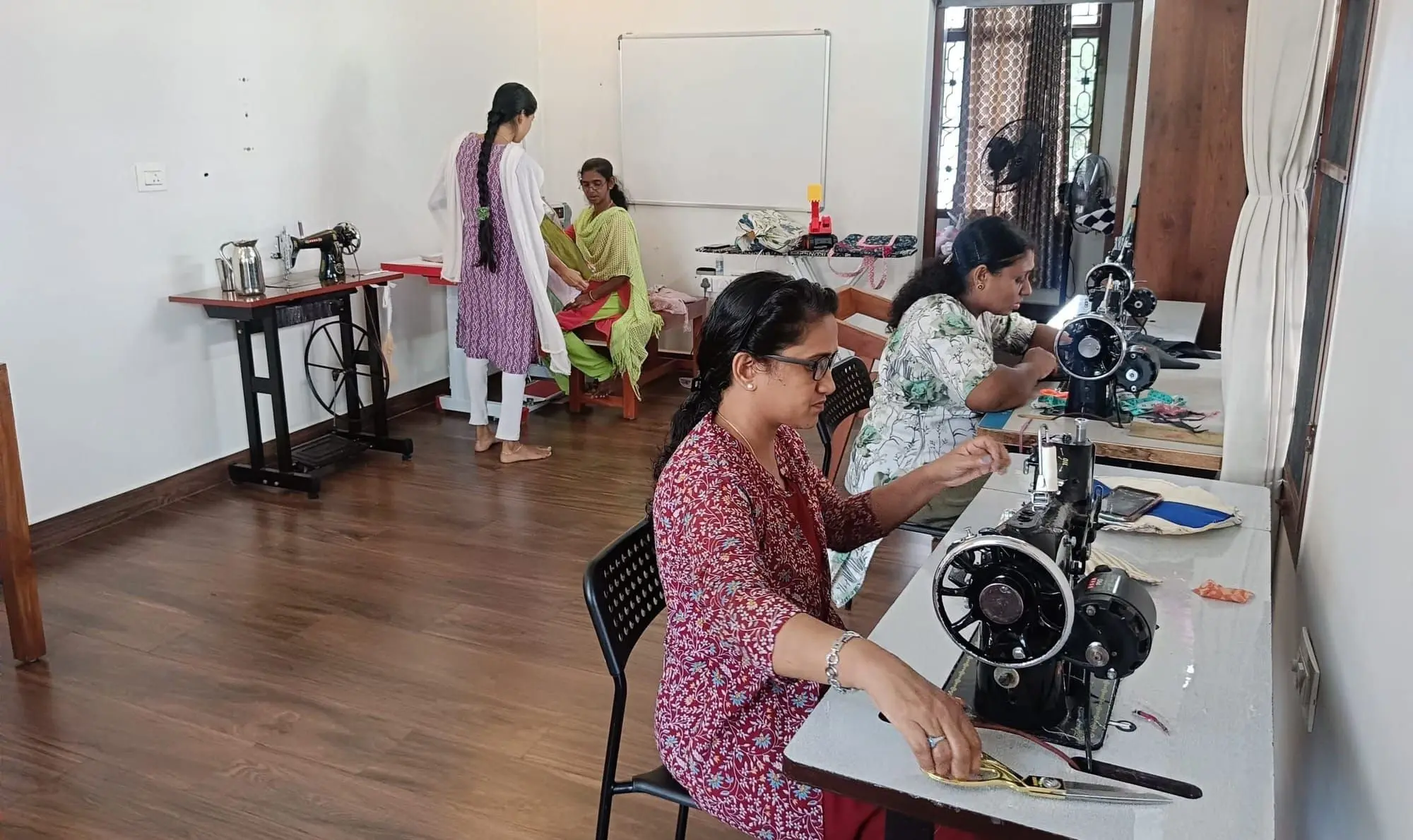 The stitching team pushed on with new products