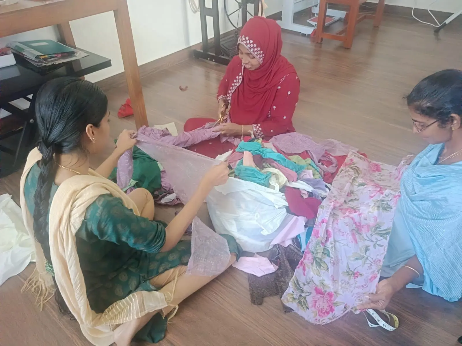 After the Storm: Laughter, Fabric Sorting, and a Gentle Return to the Craft