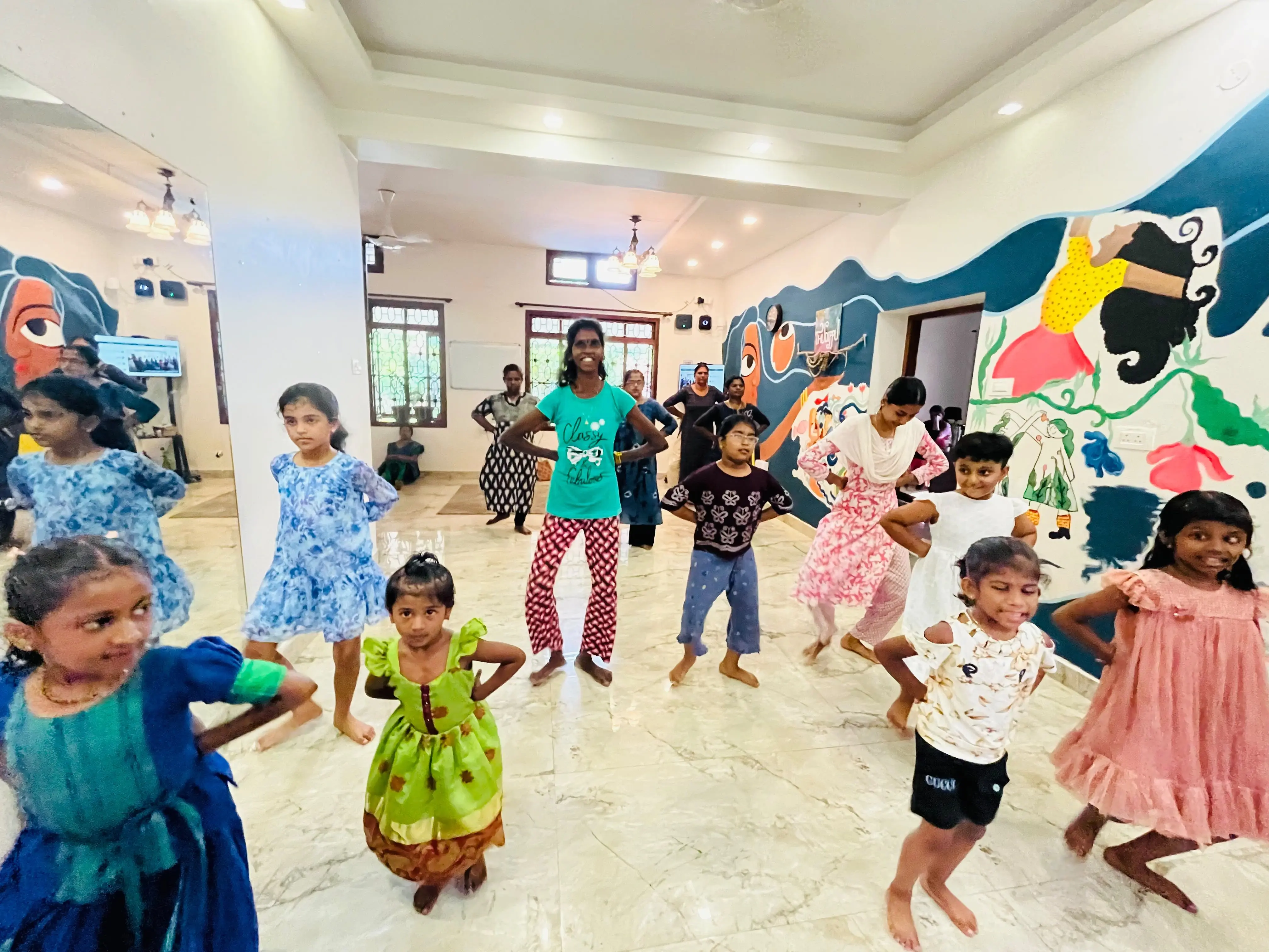Building Coordination,Confidence  and patience Through Adavu Practice