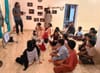 Children began using the new Reading Corner